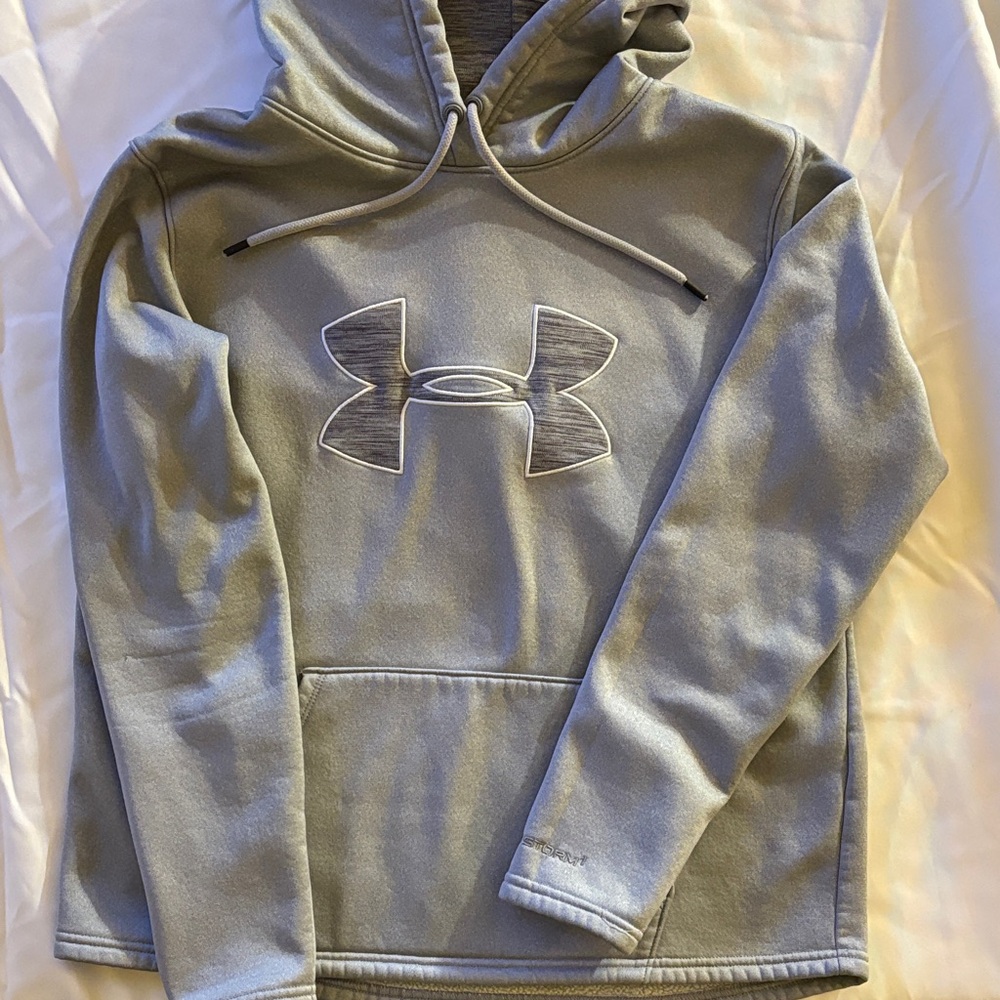 Under Armour Light Gray Pullover Hoodie M
